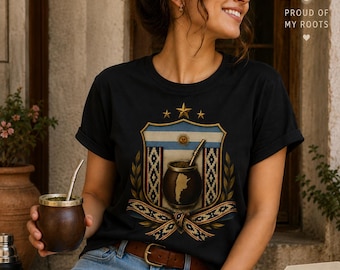 Argentina Mate Shirt, Argentine Culture Tee, Yerba Mate Gift, Gaucho Style Shirt, South America Pride Top