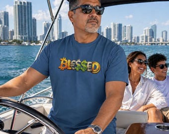 BLESSED Unisex Suede T-Shirt | Next Level 6410 Premium Soft Graphic Tee | Streetwear Matte Finish Shirt