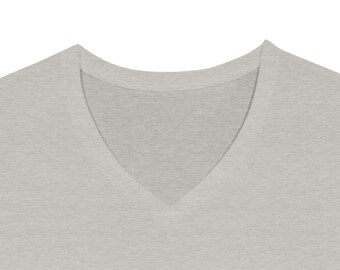 BLESSED Premium Unisex V-Neck T-Shirt | Soft Jersey Graphic Tee | Motivational Streetwear Short Sleeve Shirt