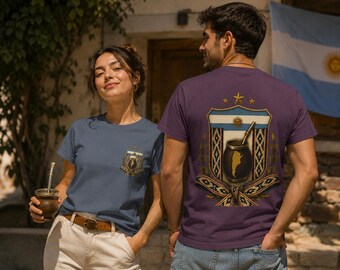 Mate Gourd Crest shirt | Argentina yerba mate emblem T-shirt