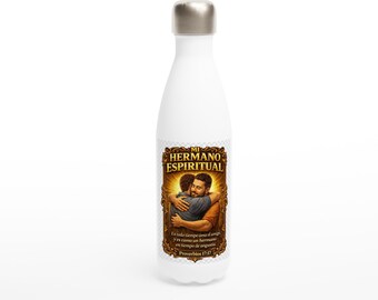 Christian Bottle Proverbs 17:17 – Gift for a Spiritual Brother – Christian Bottle – Biblical Friendship Gift – Religious Gift