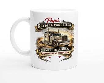 King of the Road Dad Mug – Truck Driver Gift – Father’s Day Mug – Truck Driver