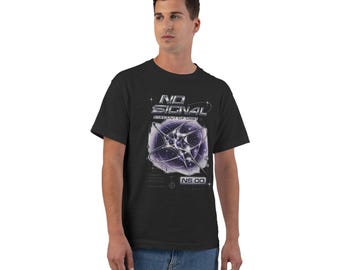 No Signal sci-fi graphic T-Shirt | glitch space print