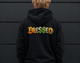 BLESSED Unisex Pullover Hoodie Gildan 18500 | Motivational Streetwear Graphic Hoodie | Heavy Blend Sweatshirt
