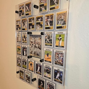 diy sports card display case Temgee 36 Graded wall-Mounted for Shows, Black elegant display Sports Card Display Horizontal -