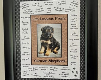 DOG | German Shepherd Life Lessons Print | Dog Breed Wisdom | Fun | (8"x10", 11"x14" Digital Download)