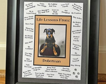 DOG | Doberman Life Lessons Print | Dog Breed Wisdom | Fun | (8"x10", 11"x14" Digital Download)