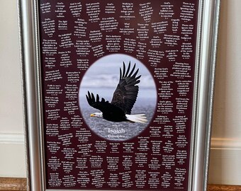 Isaiah Principles Print | Christian Bible Wall Art | Printable (Color: Wine, 11"x14")