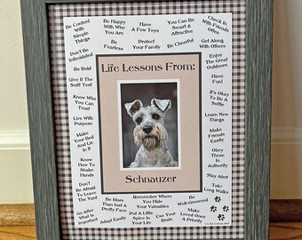 DOG | Schnauzer Life Lessons Print | Dog Breed Wisdom | Fun | (8"x10", 11"x14" Digital Download)