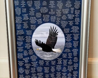 Isaiah Principles Print | Christian Bible Wall Art | Printable (Color: Pacific, 11"x14")