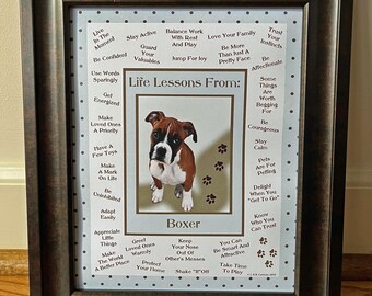 DOG | Boxer Life Lessons Print | Dog Breed Wisdom | Fun | (8"x10", 11"x14" Digital Download)