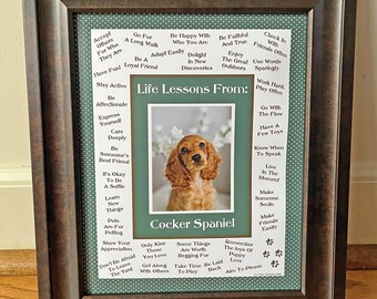 DOG | Cocker Spaniel Life Lessons Print | Dog Breed Wisdom | Fun | (8"x10", 11"x14" Digital Download)