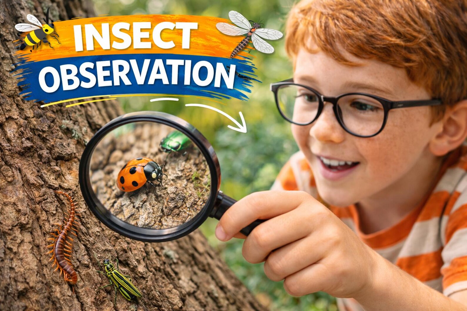 Homework Science Insects Insect Observation Science Activity for Kids | Outdoor Nature Study ...