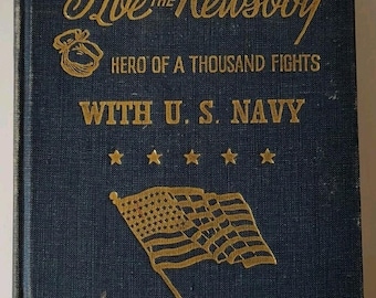 Die Lebensgeschichte von Abe The Newsboy Buch Vtg USA Navy Held von tausend Flügen