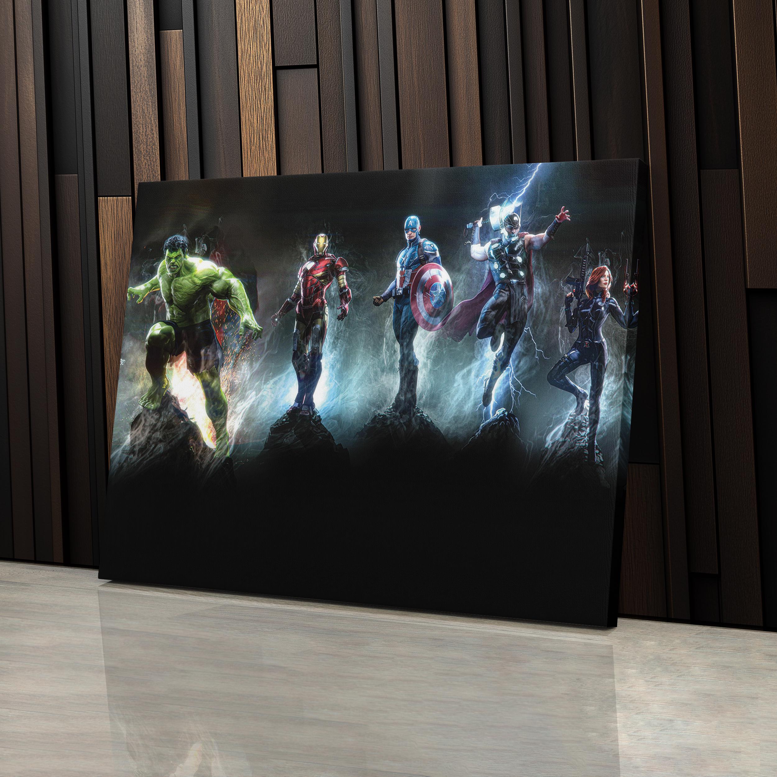 Avengers Superhero Canvas Wall Art, Marvel Characters Canvas Print ...