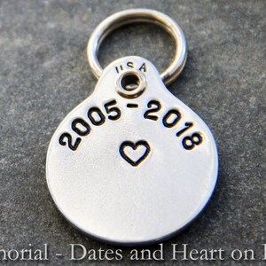 Pet Loss Gift, Pet Memorial Keychain, Custom, Personalized Dog Memorial image 3