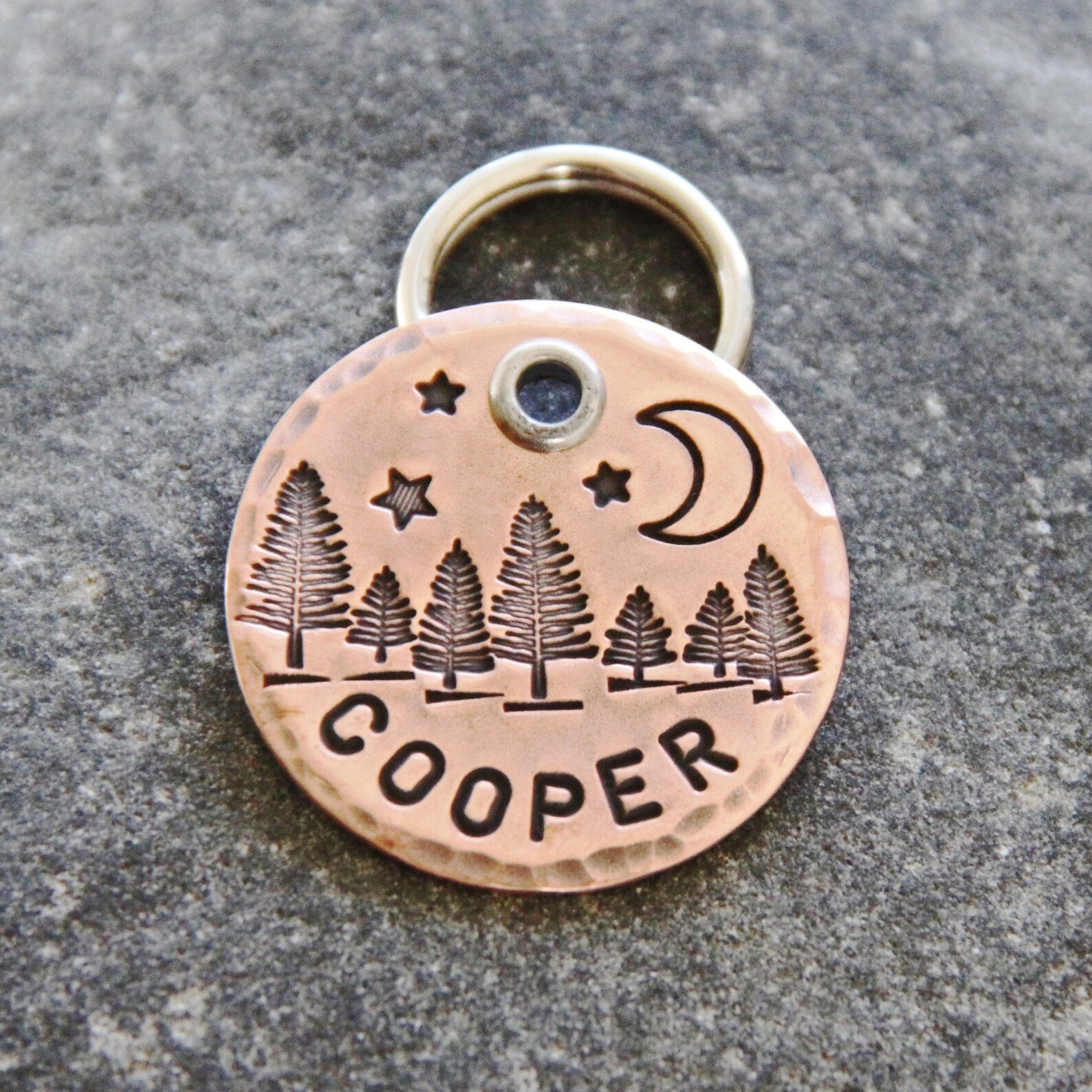 Copper Dog Tags for Dogs Personalized NatureTrees Etsy