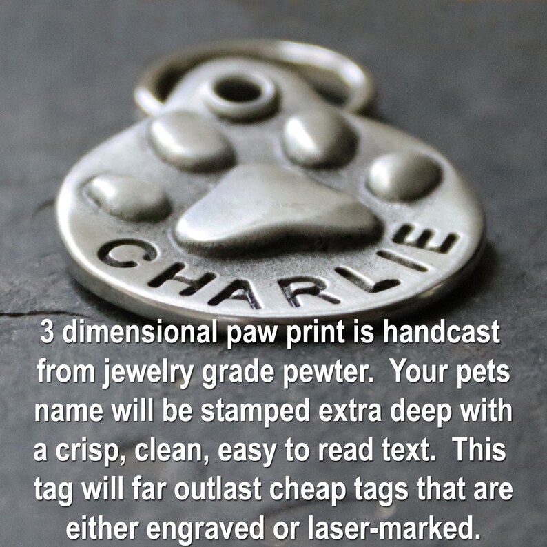Dog Tag Pet Tag Dog ID Tag Dog Tags for Dogs Personalized Custom Dog Collar Tag Pet ID Tag Dog Name Tag image 2
