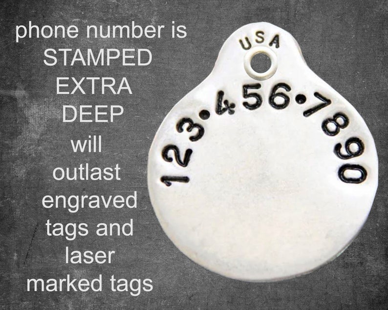 Dog Tag Pet Tag Dog ID Tag Dog Tags for Dogs Personalized Custom Dog Collar Tag Pet ID Tag Dog Name Tag image 3