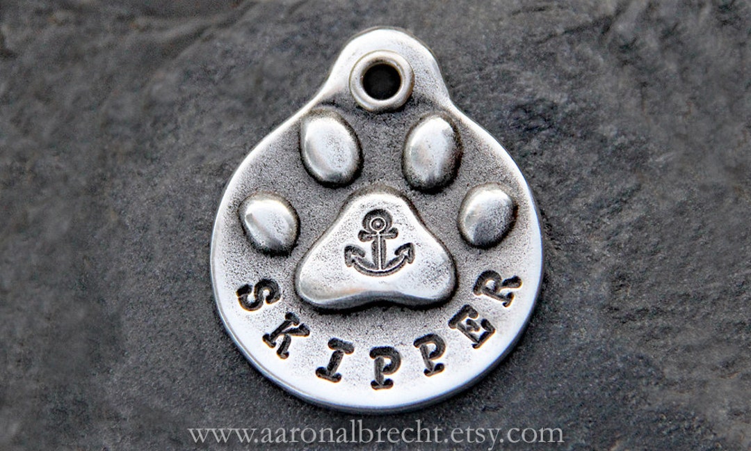Anchor Dog Tag Personalized Dog ID Tags Military Dog Tag Navy Dog Tags