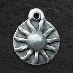 Sun Dog Tag, Dog ID Tag, Custom Personalized Metal Pet Tag