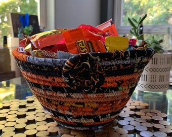 Halloween Candy Bowl / Fabric Rope Bowl