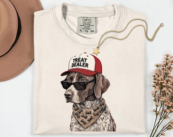 Chemise pour chien pointeur allemand à poil court, t-shirt graphique couleurs confort, t-shirt pour revendeur, cadeau pour maman chien, chemise drôle pour amoureux des chiens, maman chien GPS