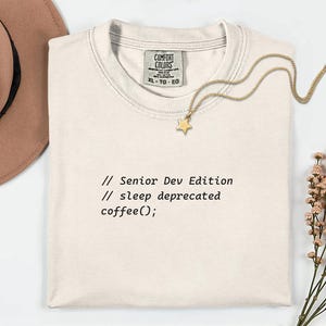 sleep deprecated Senior Developer Shirt Comfort Colors 1717, Funny Programmer Tee, Coding Humor Shirt, Senior Developer gift