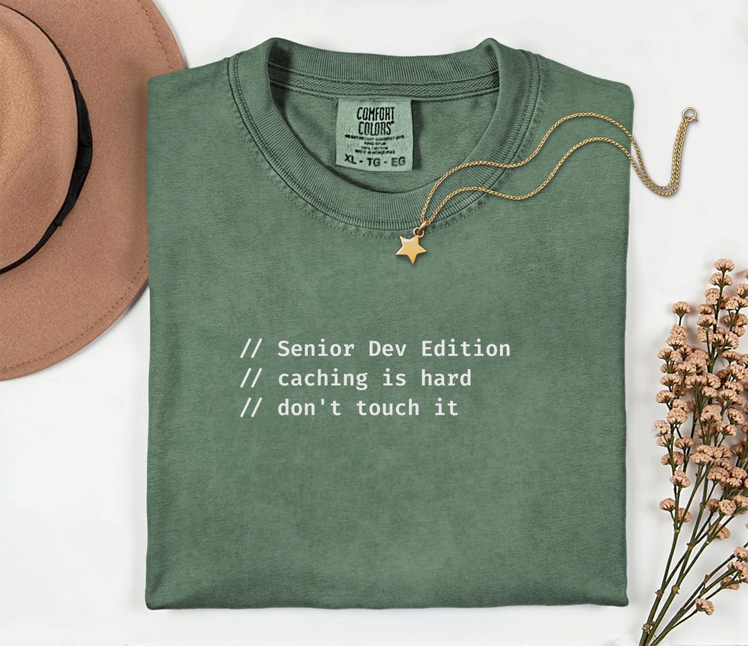 Cache Me If You Can Senior Developer Gift Comfort Colors 1717, Funny ...