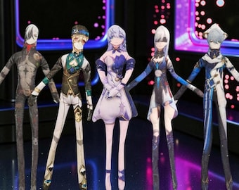 Game Honkai Star Rail Aventurine Blade Boothill Robin Cosplay Doll Plush Stuffed Flexible Iron Wire Abstract Figure Dolls Gifts