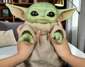 Dis_ney Movies Star Wars 28cm Baby Yoda Action Figure Toy Model Dolls Toys Kids Birthday Gifts