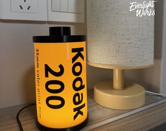 Vintage Kodak 200 Inspired Desktop Lightbox, Photographer Gift, Room Decor