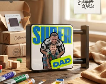 Imán personalizado para regalo navideño, letrero miniatura original, imán personalizado