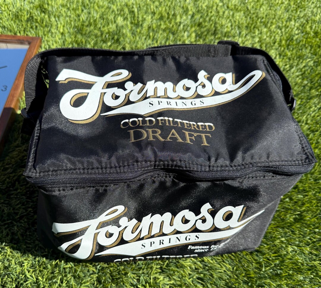 Formosa Springs Beer Insulated Cooler Bag for 6-8 Packs or Bottles ...