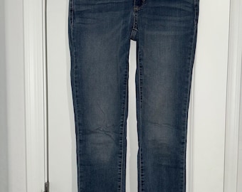 Sonoma Goods For Life Jeans Womens 6L Curvy Skinny Stretch Denim Medium Wash Y2K