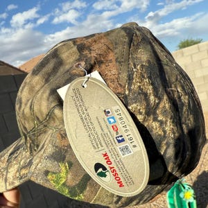 NEW- Mossy Oak Mens Camo Outdoor Hunting Hat Cap Adjustable With Tags Gift Idea bild 3