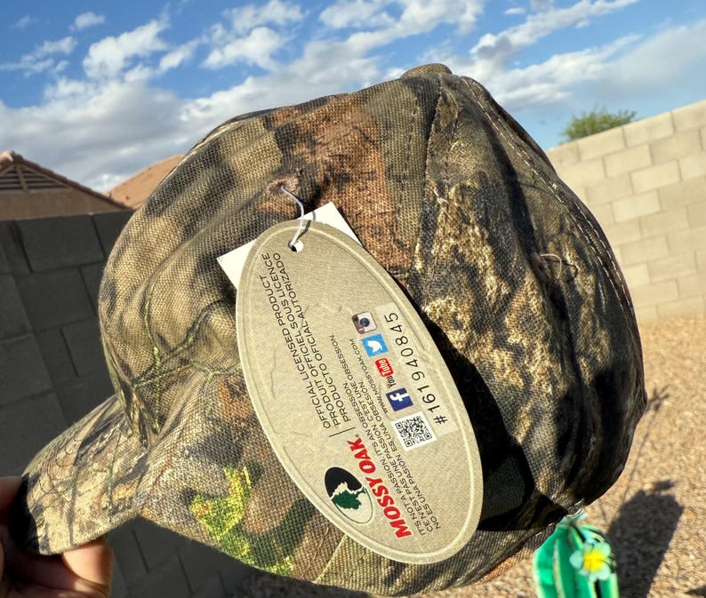 NEW- Mossy Oak Mens Camo Outdoor Hunting Hat Cap Adjustable With Tags Gift Idea bild 3