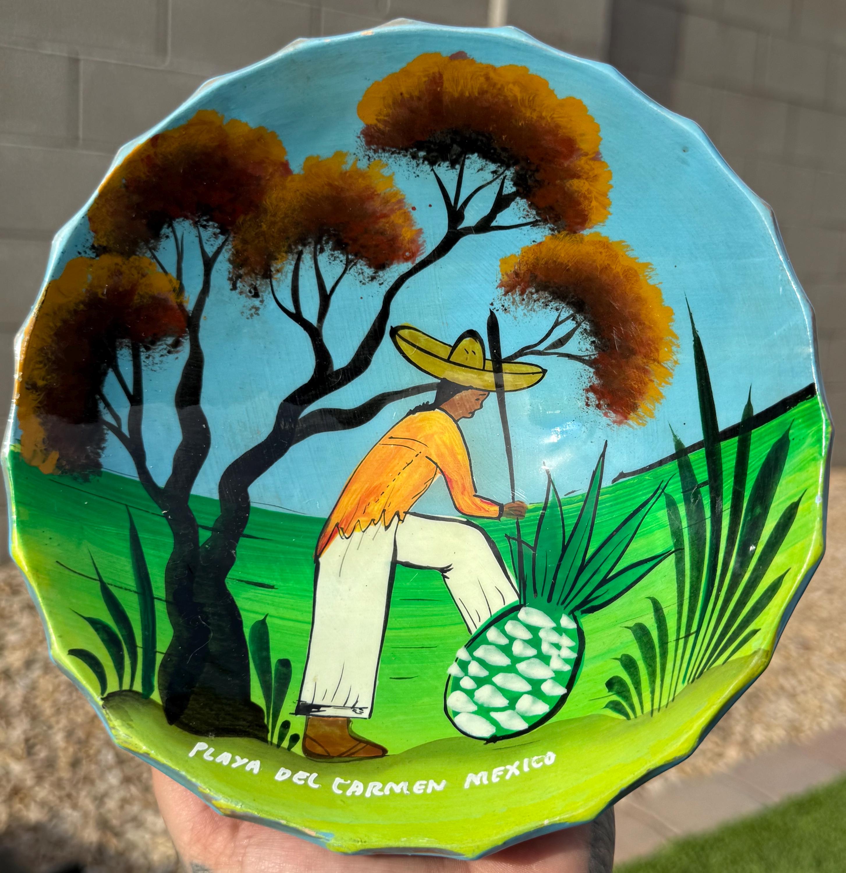 TALAVERA EL CARMEN★希少！大皿(飾り皿) Del Carmen Talavera - Etsy