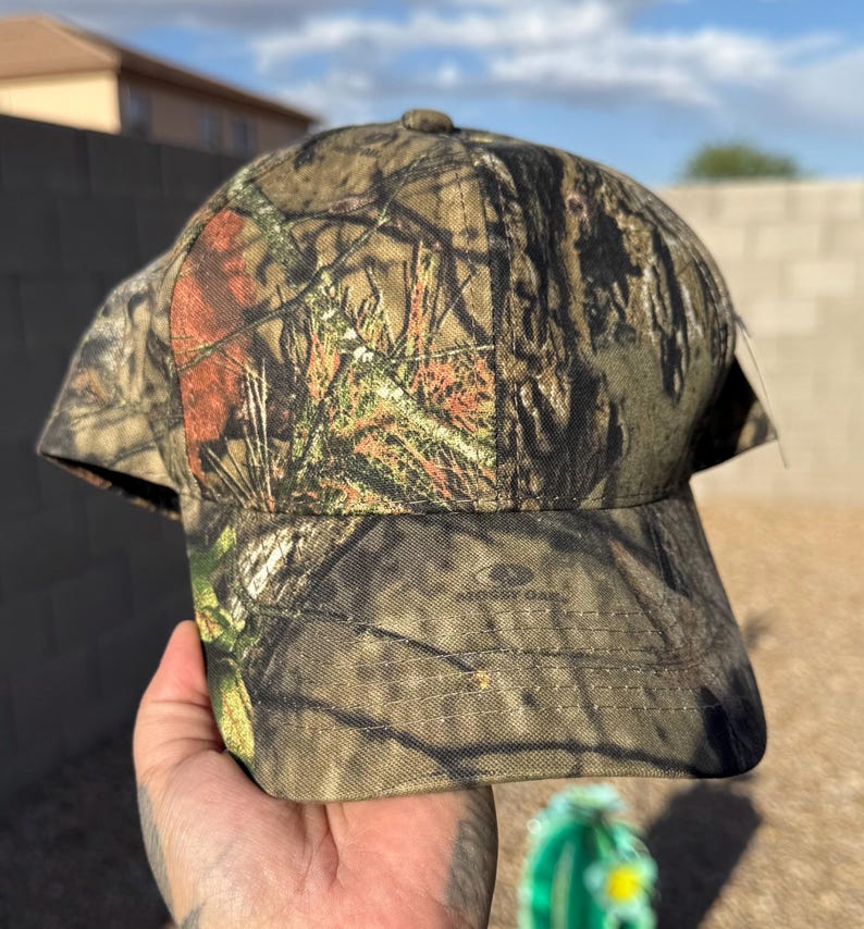 NEW- Mossy Oak Mens Camo Outdoor Hunting Hat Cap Adjustable With Tags Gift Idea bild 1