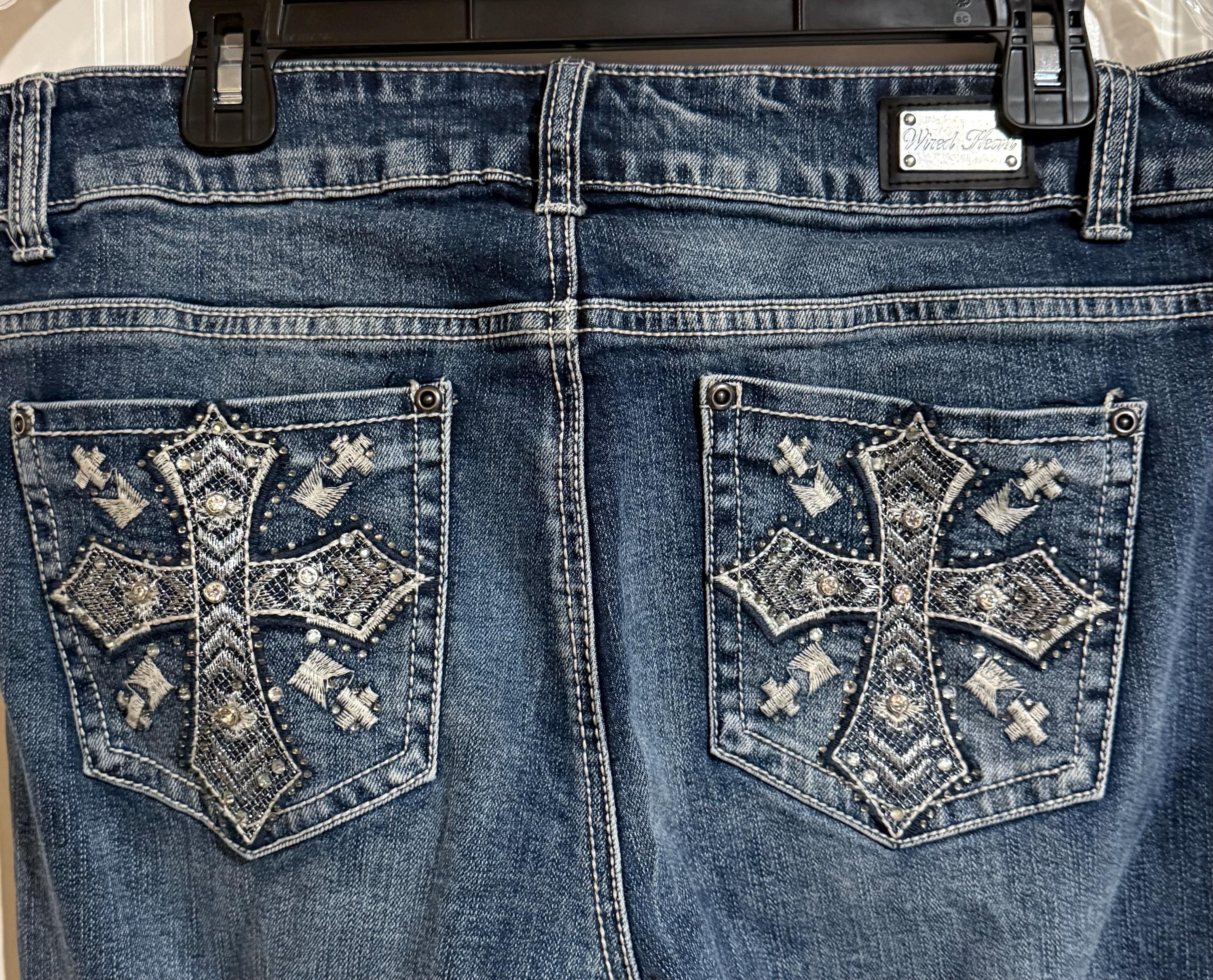 Y2k Cross Jeans - Etsy