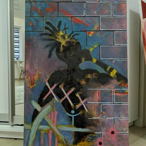 Xxxtentacion,oil painting executed on canvas