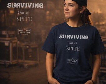 Camiseta "Sobreviviendo por despecho" / Humor sobre salud mental / Camiseta "Agotamiento"