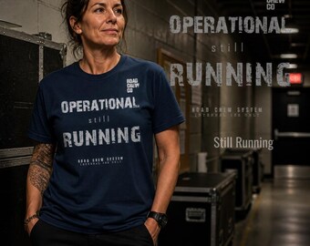 Operational Still Running Hoodie, Burnout Recovery Hoodie, Overworked But Functional Sweatshirt, Cozy Work Humor Gift