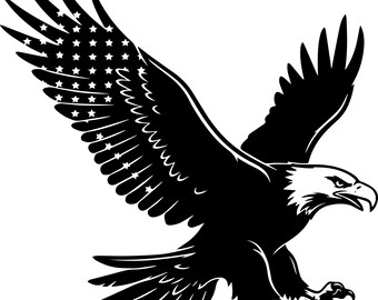 Eagle American Flag PNG SVG | Freedom Patriotic Veteran | Memorial Day 4th July Cut File