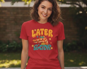 Later Gator PNG, Funny Alligator Graphic, Retro Florida Design, Sublimation Download