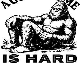 A Guy Like Me Is Hard To Find SVG PNG | Bigfoot Sasquatch Dad Gift Cricut
