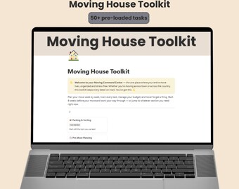 Notion Template Bundle | Family Emergency Planner, Moving Checklist (Digital Download)