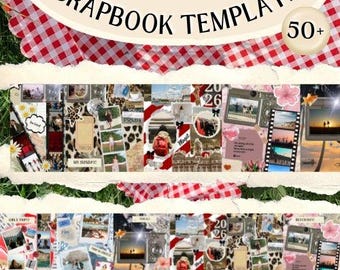 Multi-Themed Scrapbook Templates 50+ Pages Canva