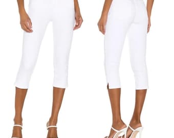 Revolve FRAME DENIM Le High Pedal Pusher Skinny White Crop Jeans Capri Capri 27
