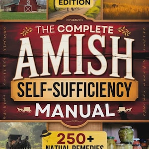 Manual completo de autosuficiencia Amish, libro de remedios herbales para la vida autosuficiente fuera de la red eléctrica